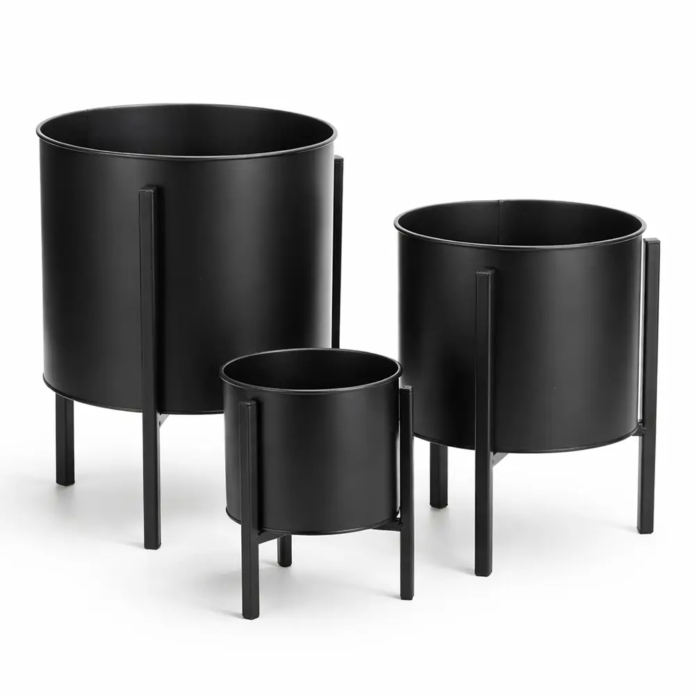 Blumentopf 3er Set Metall