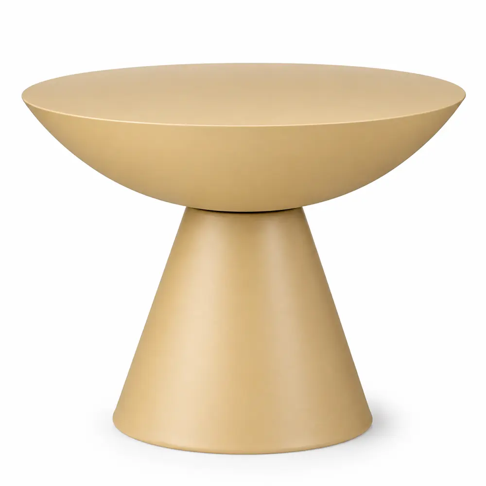 Designer Beistelltisch Beige