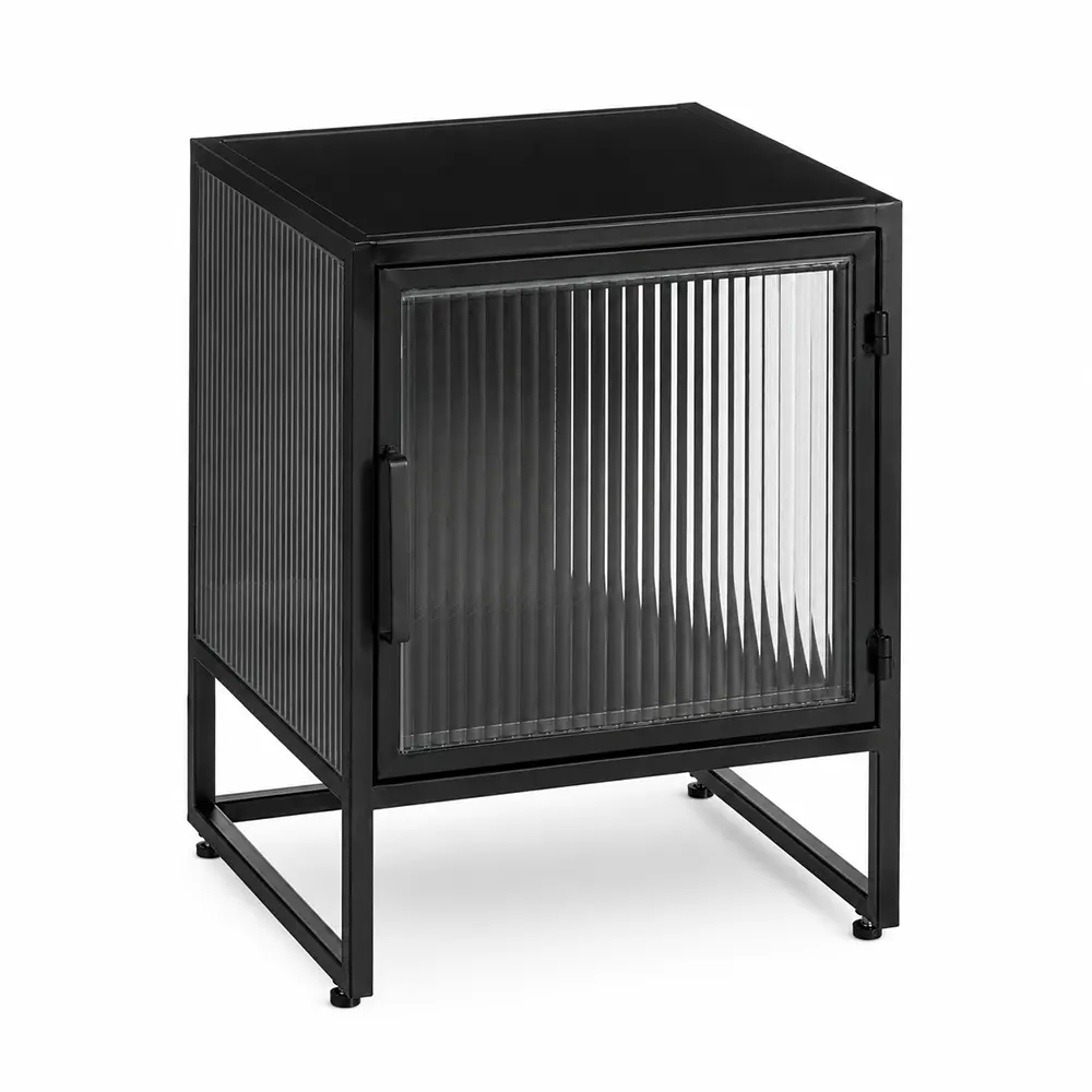 Vitrine Schwarz Metall 50cm