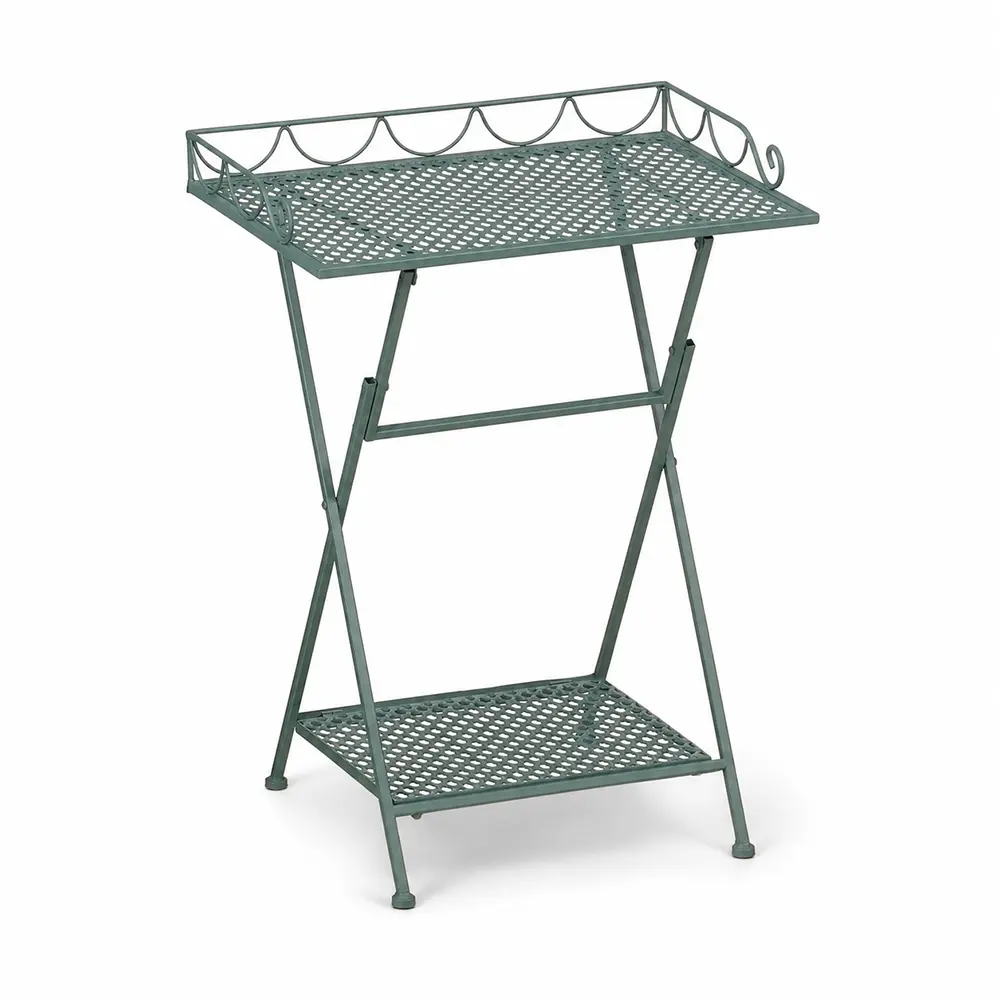 Outdoor Beistelltisch Metall Grün